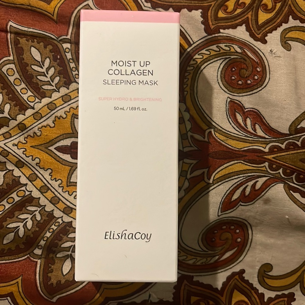 Moist Up Collagen Sleeping Mask by Elishacoy 50ml 1.69 Oz Exp 8/25 New